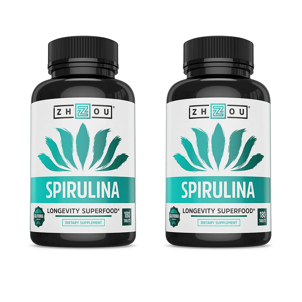 Zhou Nutrition <b>Spirulina</b> 조우 뉴트리션 <b>스피루리나</b> 180정 2팩