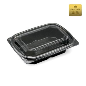 MT-202 일회용반찬 샐러드용기 블랙 1000개 PET 250ml 버디팩