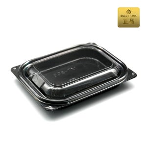 MT-205 일회용반찬 샐러드용기 블랙 800개 PET 300ml 버디팩