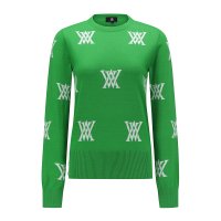 어뉴골프 여성 LOGO INTARSIA CASHMERE 스웨터 AGCFWKN02_GN