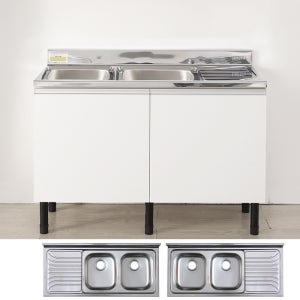 리즈하임 싱크대 1200 개수대 더블볼 완제품 국내제작 셀프시공