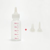 강아지 고양이 간호 강급 강수 유동식 주사기 50ml 젖병 3종세트 리틀코스믹