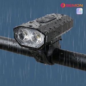 광폭 직진성 더블 LED 자전거 전조등 100M 라이트 랜턴 생활방수