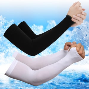 플러스 긴팔토시 쿨 토시 손등 손목 자외선차단 로고없는 심플 무봉제 아이스토시