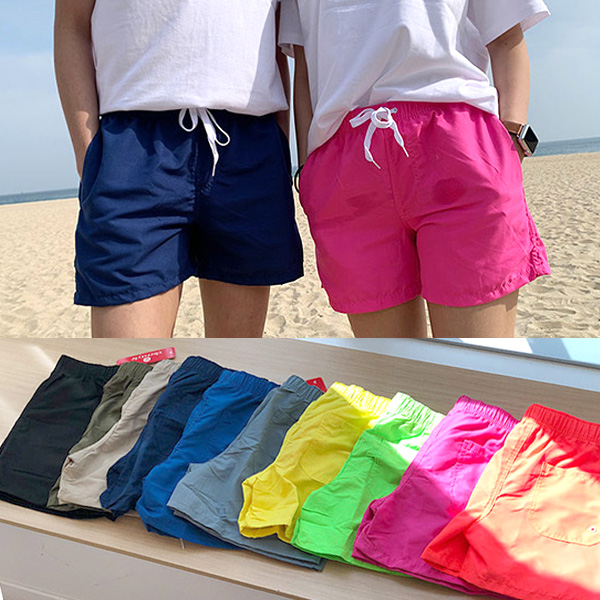 남성 여성 비치웨어 수영복 보드숏 여름 물놀이 반바지 3부 팬츠