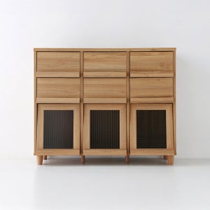 필몬 수납장 3문6서랍 NFM92111H 1115x395x920mm, 3단, 캄포어베니어 3228.0051