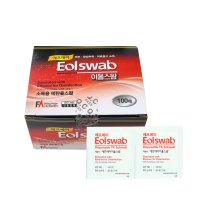 에프에이 이올스왑 개별포장 100매 EOSWAB의료용 일회용 알콜솜 소독솜