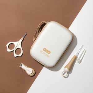 모슈아 아기 손톱깎이 세트 신생아 손톱가위 LED 귀이개 핀셋 휴대용 파우치