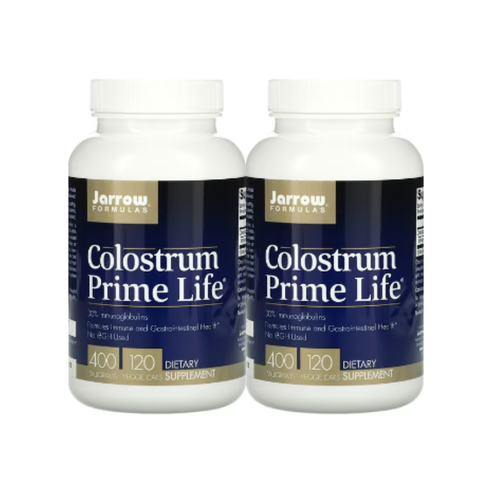 자로우 Jarrow <b>콜로스트럼 프라임 라이프 400mg</b> 120정 베지 캡슐 2세트