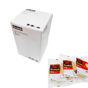 3M 투명 물레방아 리필 테이프 550 스카치테이프 24mm20M 1box 6개입