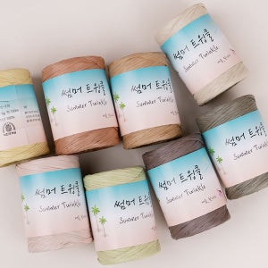 썸머트윙클(10+1) 뜨개실 라피아실 모아나실 종이실 가방뜨개실 여름가방뜨기 여름실