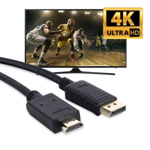 애니포트 DP to HDMI 케이블 1.2Ver 노트북 모니터 연결 선 1M AP-DPHDMI010 3개입