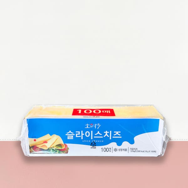 [지케이푸드] 동원 소와나무 체다 슬라이스치즈 100매 체다치즈