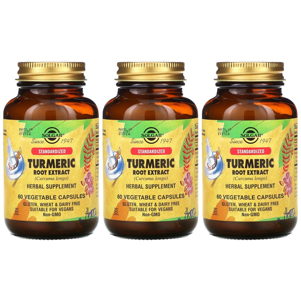 솔가 강황 뿌리 추출물 60캡슐 3통 터메릭 추출물