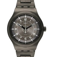 [Swatch] 스와치 Sistem51 Swiss Automatic Stainless Steel Strap, Gray