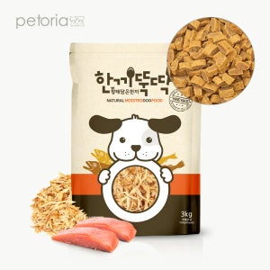 펫토리아 한끼뚝딱 말랑말랑 소프트 강아지 사료 황태+연어, 3kg, 1개