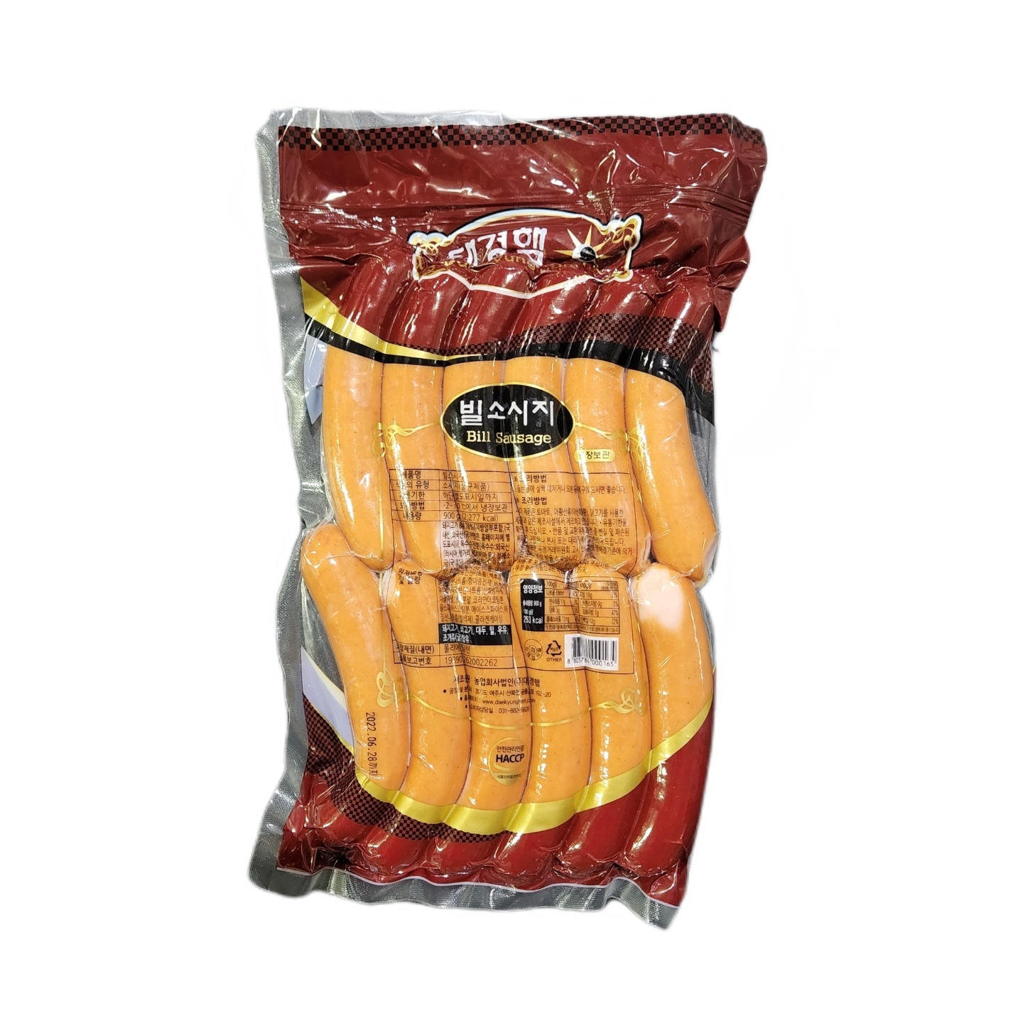 Daegyung Ham Bill Sausage 900g / Refrigerated Camping Sausage