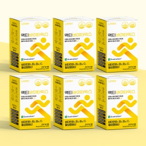 [6개월분] 바나나맛 비타민B 군 액티바이타믹스 활성 수용성 비타민B1 B2 B6 어린이