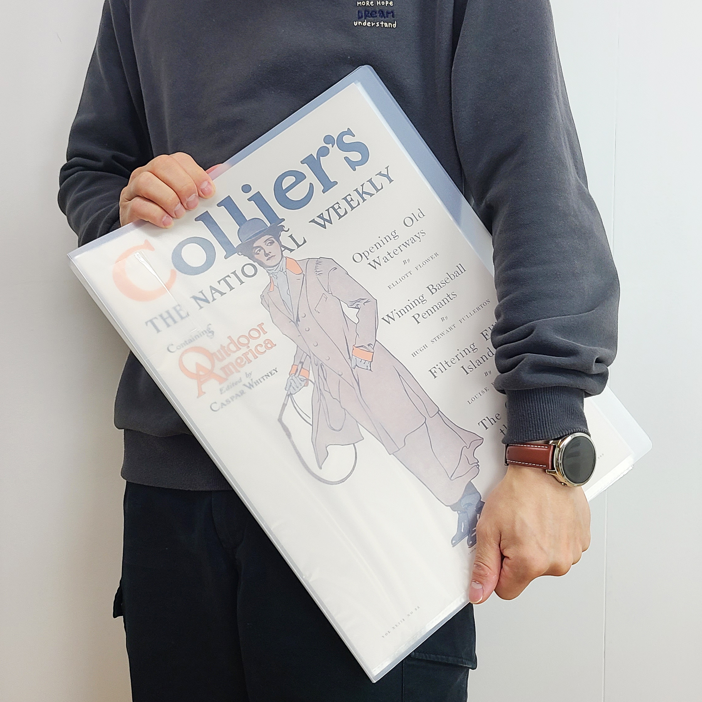 A3 파일 포스터 브로마이드 보관 클리어화일 세로형 30매