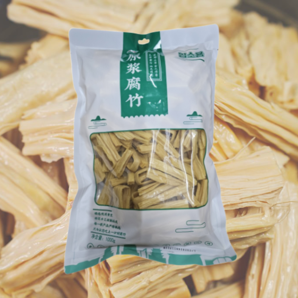 Cut Dried Fuzhu 1kg, Large Volume Sliced Fuzhu, Tofu Noodles for Mala Tang, Tofu Skin for Mala Xiangguo