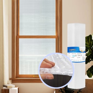 인디샘 물없이붙이는 창문뽁뽁이 무지 1x10m 친환경 단열에어캡 난방 냉방 시트