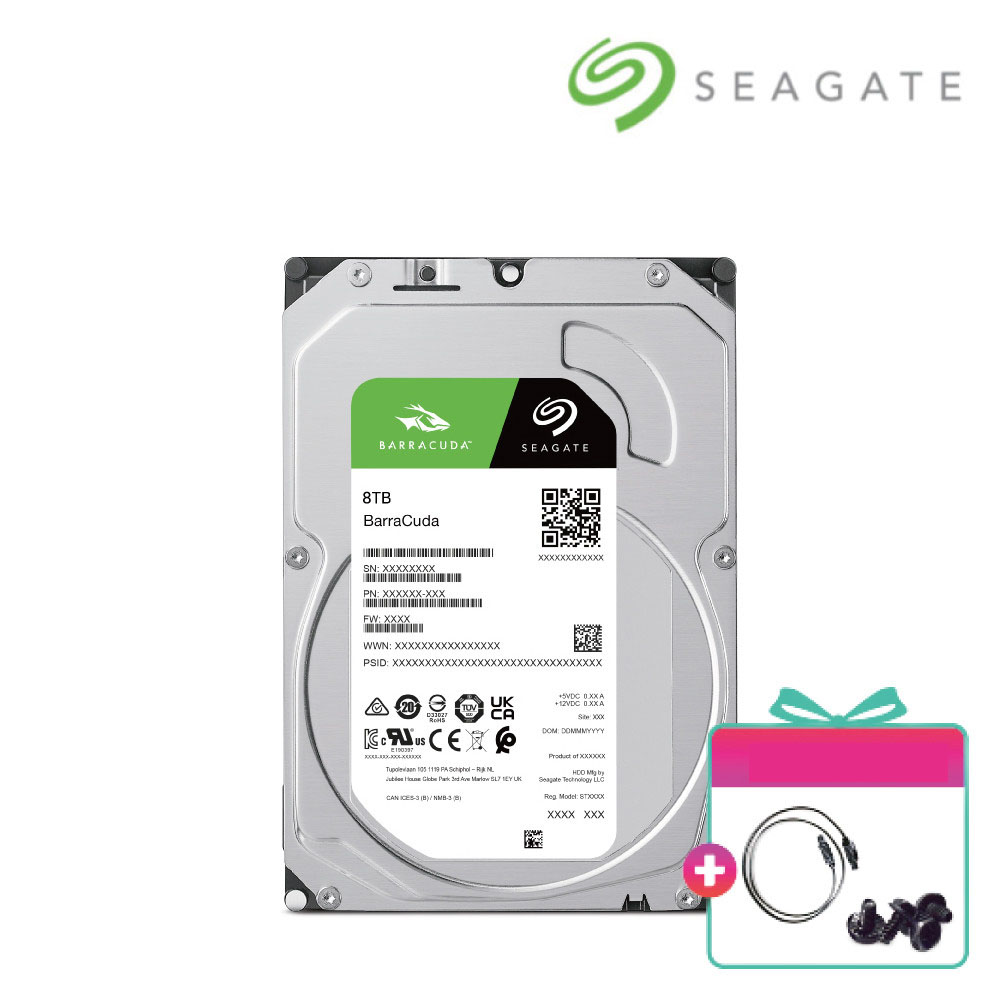 씨게이트 1T/2T/4T/8T/16T/20T/24T HDD 하드디스크 256MB, 8TB