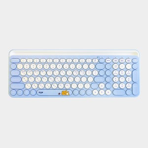 카카오프렌즈 라이언 멀티페어링 블루투스 저소음 무선 키보드 키스킨 포함 KFK100R