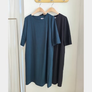 심플한 중년여성 여름 원피스 정장 여행룩 하객룩 빅사이즈 미시마담 엄마옷