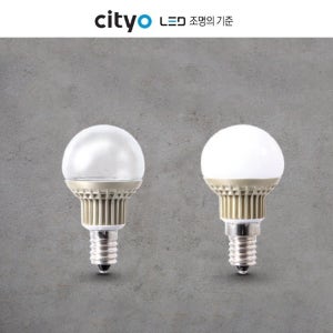 cityo LED 미니클립톤 투명/불투명 4.5W E14