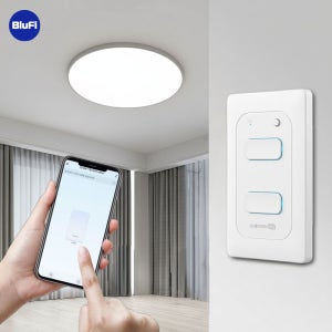 스마트 IoT WiFi 전등 스위치 2구 - IoT팝 조명 자동타이머 원격제어 유니콘