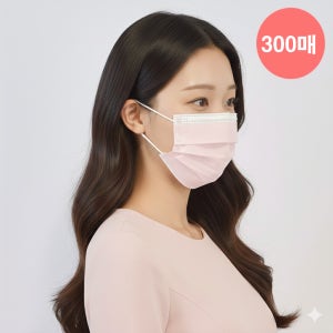 메디케이알 베이직핏 덴탈마스크 KF-AD 300매 L(대형), 복숭아, 300개