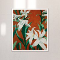 White Lilies, 알렉스 카츠(Alex Katz) 액자포함