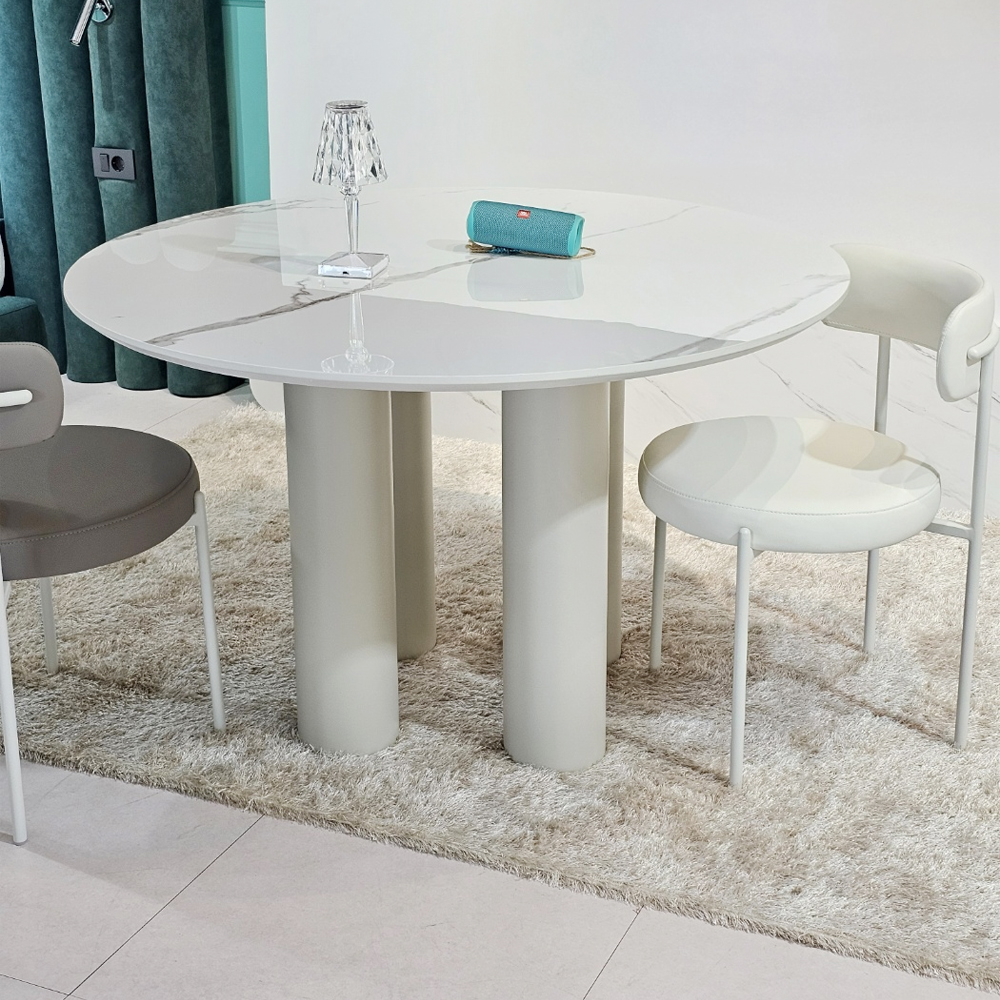 파이 세라믹 유광 테이블 원형 식탁 1200 식탁테이블