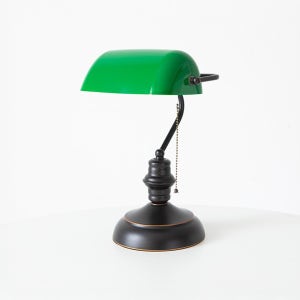 [E26전구선물] BANKERS 단스탠드 E26 KS1477T 앤틱블랙/그린 9846.0498