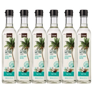 코코엘 굳지않는 코코넛 MCT오일 가공유지 500ml 6병