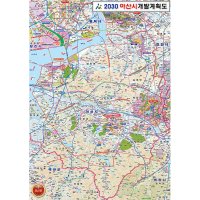 아산 개발계획도 아산시 충남 부동산 지도 (코팅 중형 111x150)