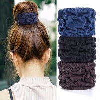 개개 여성 벨벳 Scrunchie 헤어 밴드 다이소 머리끈 곱창 다락방 당고머리