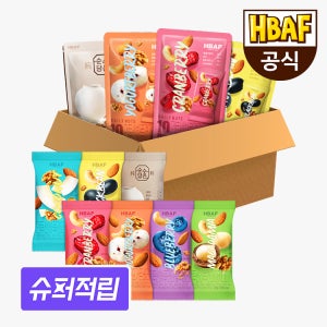 HBAF 바프 먼투썬 하루견과 골라담기 2+1+1 40봉 (10봉X4EA 파우치)
