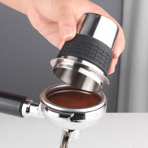 커피 도징툴 탬퍼 밴드 분쇄컵 라인 도징컵 (실버) 51mm 포터필터 레벨링툴 칠침봉