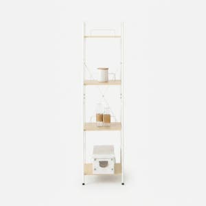 OLLSON 선반 345 좁은 4단 350mmx305mmx1365mm, 4단, 화이트 8135.4937