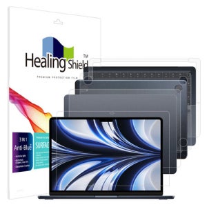 힐링쉴드 맥북에어 M2 2022 13인치 블루라이트차단 필름1매 외부3종