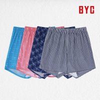 BYC 순면 여성 트렁크 팬티 인견 여자 사각팬티 면 100%