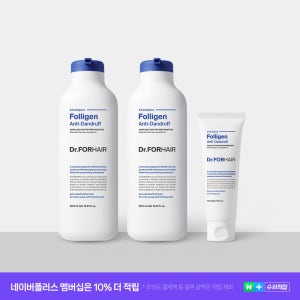 닥터포헤어 가려움 완화 비듬&각질케어 폴리젠 비듬 개선 샴푸 500mlX2 [+비듬샴푸70ml]