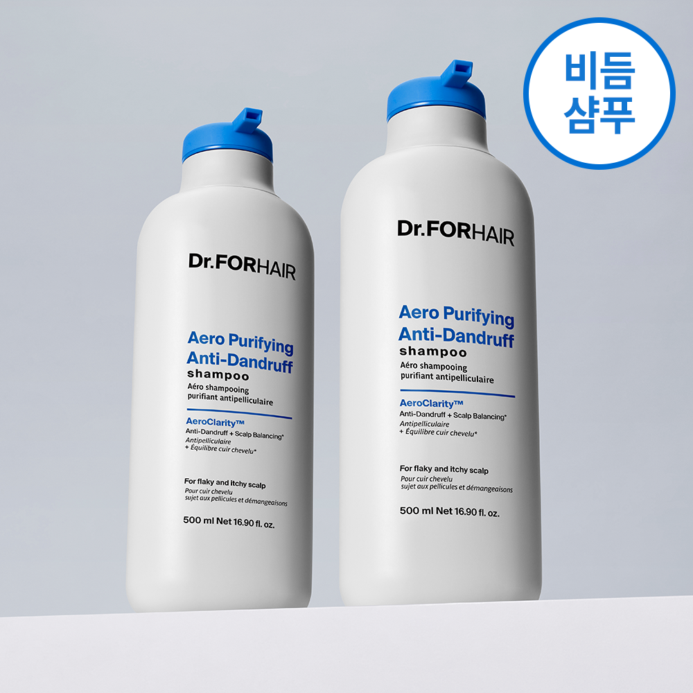 닥터포헤어 비듬두피 가려움 각질케어 안티댄드러프 샴푸 500mlX2