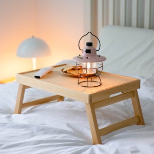 원룸접이식테이블 원목 간이테이블 침대 베드트레이