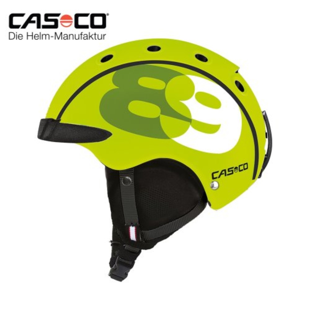 카스코 유아용 자전거 스키 겸용헬멧 미니프로2 네온