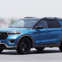 1:18 ford explorer 2020 suv 오프로드 금속 diecas 장난감 파란색 기념 장난감 자동차