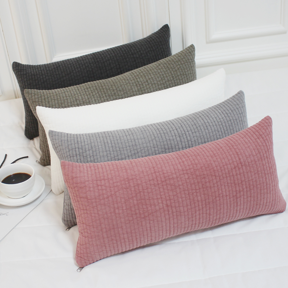 즐잠 순면베개커버 누빔 메밀베개커버 작은 피그먼트 베갯잇 미니 베게피