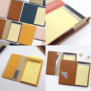 고급 가죽 미니 메모 패드 커버 리갈 대학생 공시생 직장인 회의 강의 기록 기자 수첩