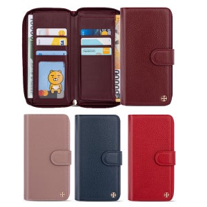 비셋 천연소가죽 지퍼 지갑 케이스 갤럭시S9(G960)